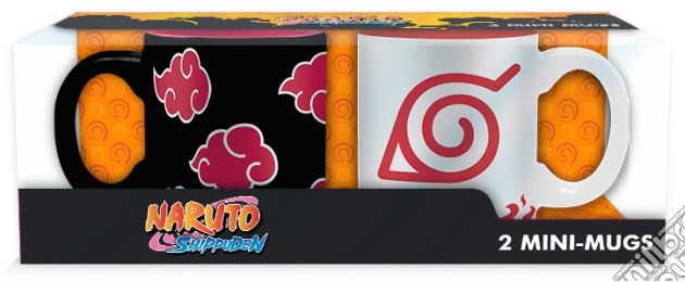 Set 2 mini Tazze Naruto-Akatsuki&Hokage gioco di GAF