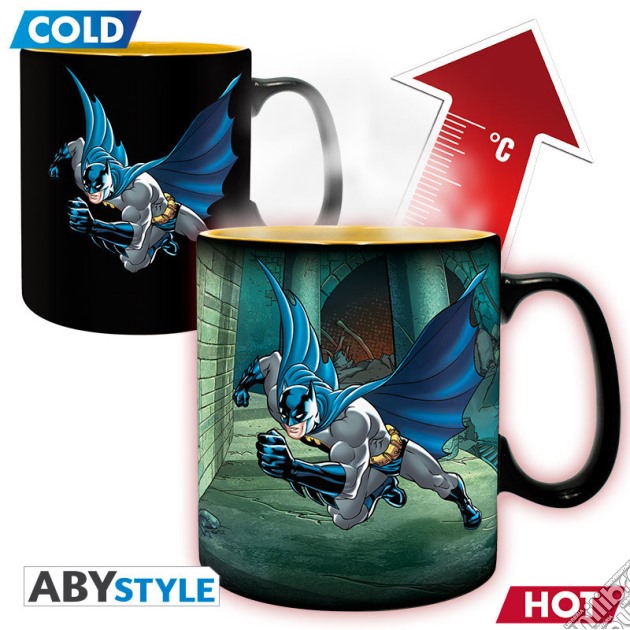 Dc Comics: ABYstyle - Batman & Joker (Mug Heat Change 460 ml / Tazza Termosensibile) gioco di GAF