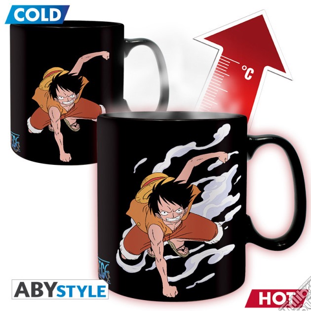 One Piece: ABYstyle - Luffy&Ace (Mug Heat Change 460 ml / Tazza Termosensibile) gioco di GAF