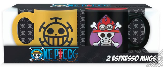 Set 2 Mini Tazze-One Piece-Ace&Trafalgar gioco di GAF