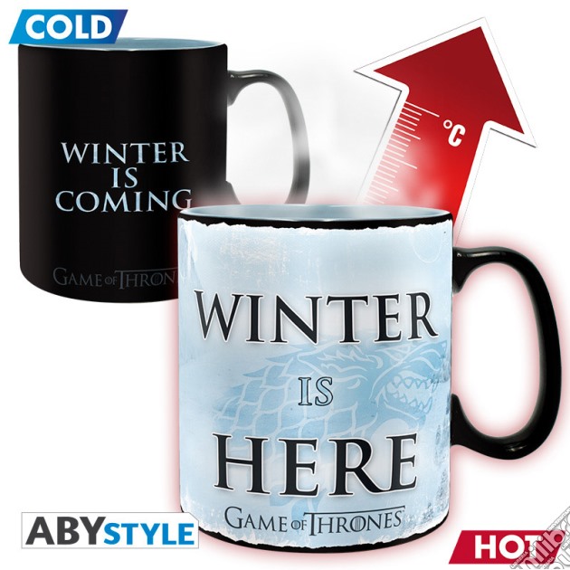 Game Of Thrones: ABYstyle - Winter Is Here (Mug Heat Change 460 ml / Tazza Termosensibile) gioco di GAF