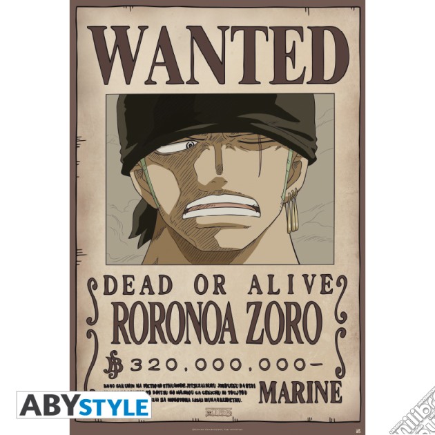 One Piece: GB Eye - Wanted Zoro New (Poster 91,5X61 Cm) gioco di ABY Style