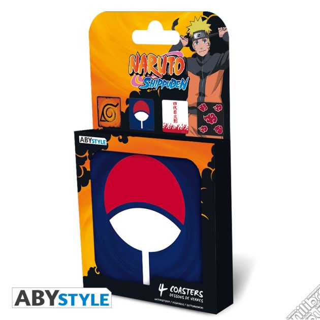 Naruto Shippuden: ABYstyle - Emblems (Set 4 Coasters / Set 4 Sottobicchieri) gioco di ABY Style