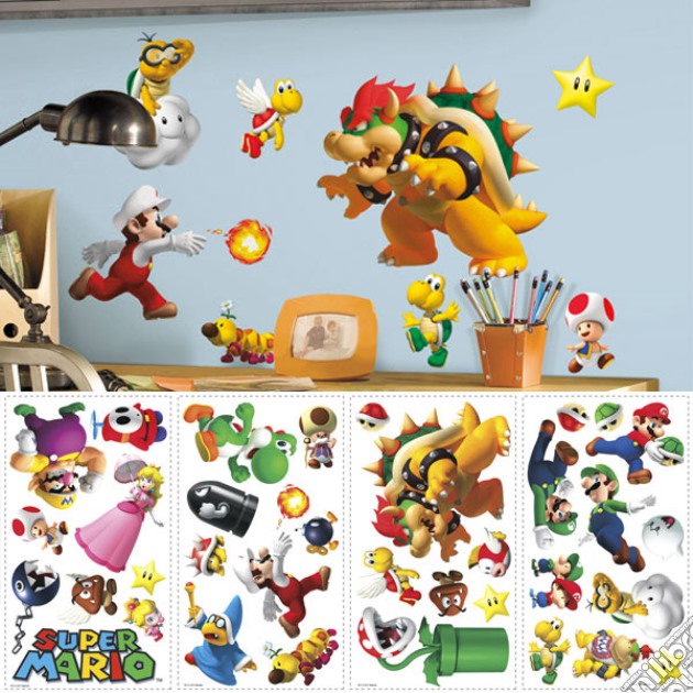 Stickers Assortiti Super Mario Bros gioco di GAF