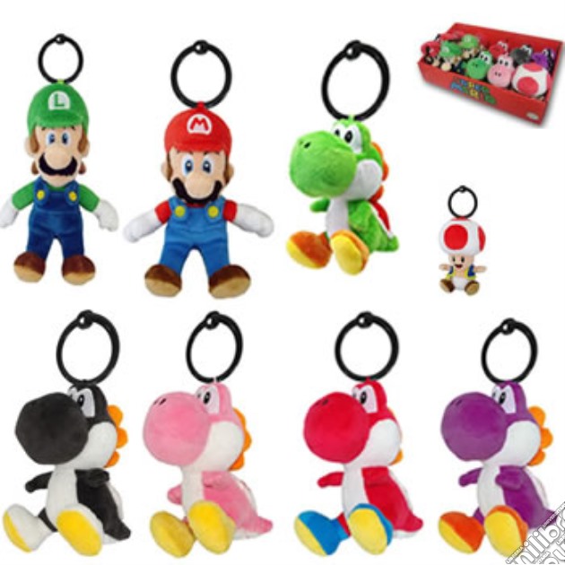 Peluche a Clip SuperMario Assortiti 14cm gioco di PLH