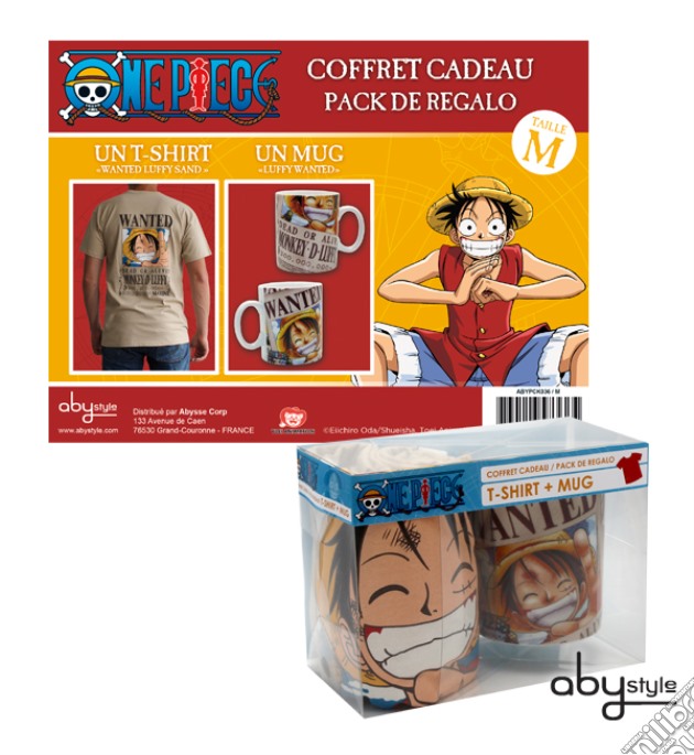 One Piece - Pck Luffy Wanted (Ts184 + Mug032) gioco di ABY Style