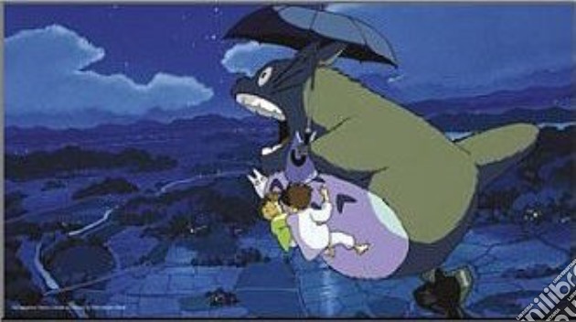 Studio Ghibli - Totoro Con Ombrello (Quadro Legno) gioco