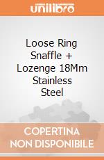 Loose Ring Snaffle + Lozenge 18Mm Stainless Steel gioco di HKM Basics