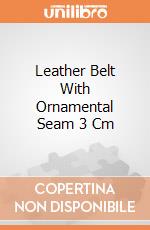 Leather Belt With Ornamental Seam 3 Cm gioco di HKM Basics