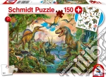 Schmidt: Dinosauri Selvatici, 150 Pezzi, Con Aggiunta (Tatuaggi Dinosauri) giochi