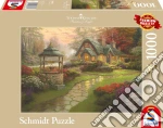 Schmidt: Puzzle Da 1000 Pezzi - Thomas Kinkade: Cottage Con Pozzo giochi