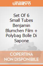 Set Of 6 Small Tubes Benjamin Blumchen Film + Polybag Bolle Di Sapone gioco