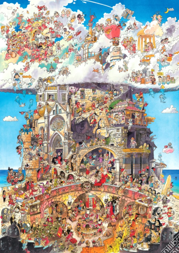 DPz1500 Prades Heaven Hell puzzle di Hugo Prades