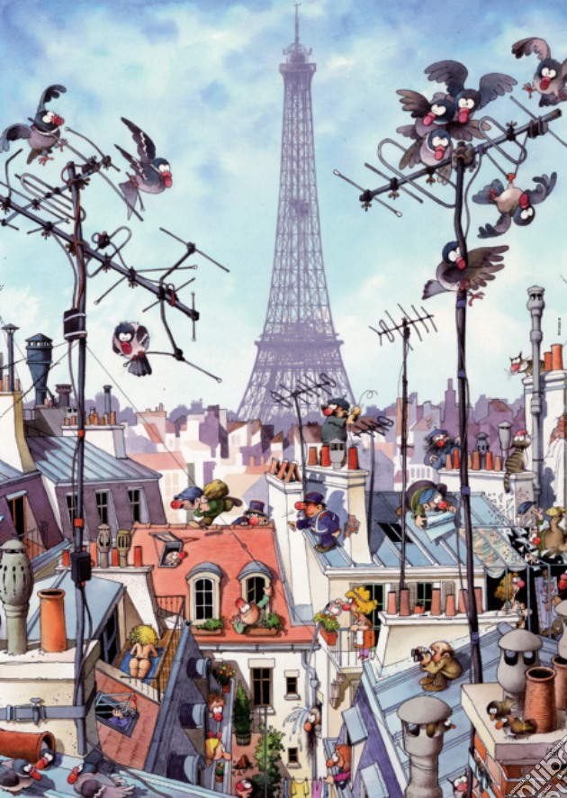 SPz1000 Loup Eiffel Tower puzzle di Jean-Jaques Loup
