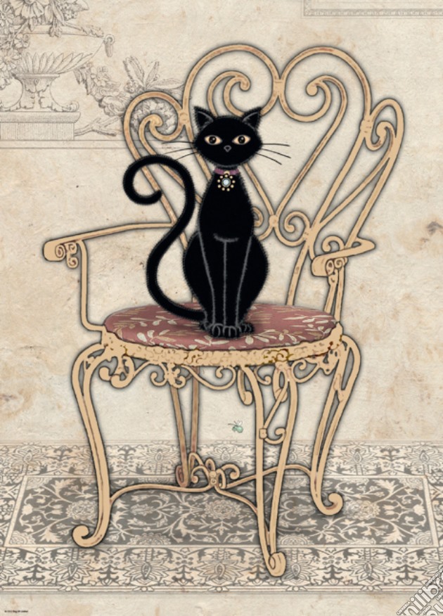 SPz1000 Cats Chair puzzle di Jane Crowther
