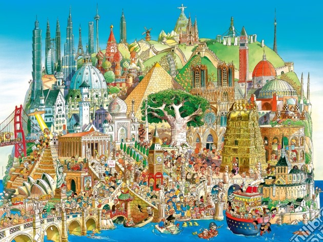 DPz1500 Prades Global City puzzle di Hugo Prades
