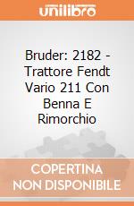 Bruder: 2182 - Trattore Fendt Vario 211 Con Benna E Rimorchio giochi