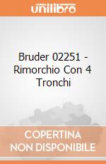 Bruder 02251 - Rimorchio Con 4 Tronchi gioco di Bruder