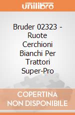 Bruder 02323 - Ruote Cerchioni Bianchi Per Trattori Super-Pro gioco di Bruder
