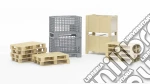 Bruder: 2415 - Transpallet Manuale Con Accessori giochi