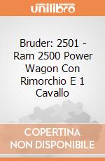 Bruder: 2501 - Ram 2500 Power Wagon Con Rimorchio E 1 Cavallo gioco di Bruder