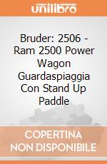 Bruder: 2506 - Ram 2500 Power Wagon Guardaspiaggia Con Stand Up Paddle gioco