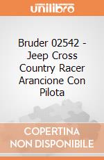 Bruder 02542 - Jeep Cross Country Racer Arancione Con Pilota gioco di Bruder