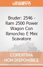 Bruder: 2546 -  Ram 2500 Power Wagon Con Rimorchio E Mini Scavatore giochi