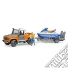 Bruder 02599 - Land Rover Defender Pick Up Con Rimorchio E Moto D'Acqua gioco di Bruder