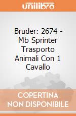 Bruder: 2674 - Mb Sprinter Trasporto Animali Con 1 Cavallo gioco