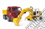 Bruder: 2751 - Man Tga Camion Con Scavatrice Liebherr giochi