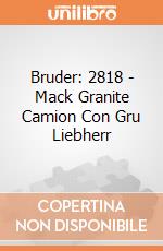 Bruder: 2818 - Mack Granite Camion Con Gru Liebherr gioco di Bruder