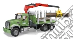 Bruder: 2824 - Mack Granite Trasporto 3 Tronchi Con Gru giochi