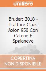 Bruder: 3018 -  Trattore Claas Axion 950 Con Catene E Spalaneve giochi
