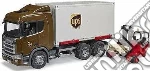 Bruder: 3582 - Scania Super 560R Camion Ups Portacontainer Con Muletto giochi
