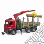 Bruder: 3669 - Mb Arocs Camion Trasporto 3 Tronchi Con Gru giochi