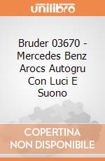 Bruder 03670 - Mercedes Benz Arocs Autogru Con Luci E Suono gioco di Bruder