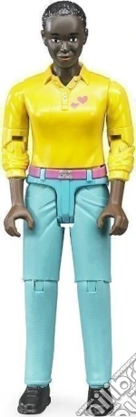 Bruder 60404 - Personaggio Donna Pelle Scura Con Jeans Turchesi giochi