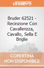 Bruder 62521 - Recinzione Con Cavallerizza, Cavallo, Sella E Briglie gioco di Bruder