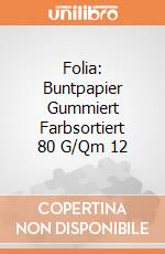 Folia: Buntpapier Gummiert Farbsortiert 80 G/Qm 12