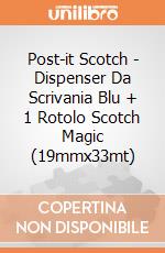 Post-it Scotch - Dispenser Da Scrivania Blu + 1 Rotolo Scotch Magic (19mmx33mt) gioco di 3M