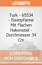Turk - 65534 - Eisenpfanne Mit Flachen Hakenstiel - Durchmesser 34 Cm gioco