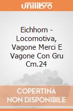 Eichhorn - Locomotiva, Vagone Merci E Vagone Con Gru Cm.24 gioco di Eichhorn