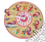 Masha E Orso - Puzzle Orologio In Legno 25 Cm