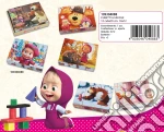 Masha E Orso - Puzzle 12 Cubetti In Legno