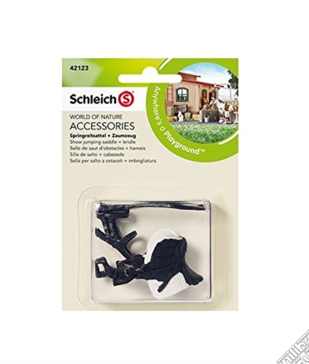 Schleich 2542123 - Sella Per Salto A Ostacoli + Imbrigliatura gioco di Schleich