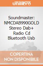 Soundmaster: NMCDAB990GOLD Stereo Dab+ Radio Cd Bluetooth Usb giochi