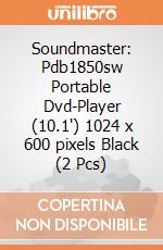 Soundmaster: Pdb1850sw Portable Dvd-Player (10.1") 1024 x 600 pixels Black (2 Pcs) giochi