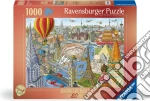 Ravensburger: Puzzle 1000 Pz - Illustrati - Giro Del Mondo In 80 Giorni giochi