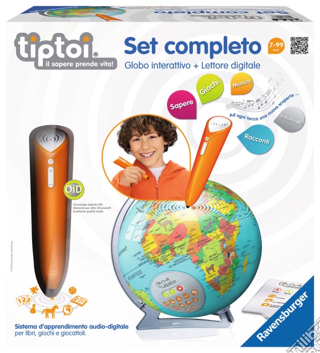 Tiptoi - Set Completo Lettore Digitale + Globo Interattivo gioco